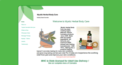 Desktop Screenshot of mysticherbalbodycare.com